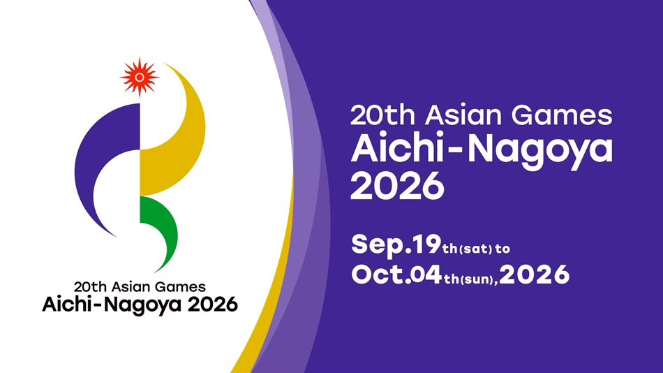 Logo chính thức của Đại hội Thể thao châu Á 2026 tổ chức tại Aichi-Nagoya, Nhật Bản
