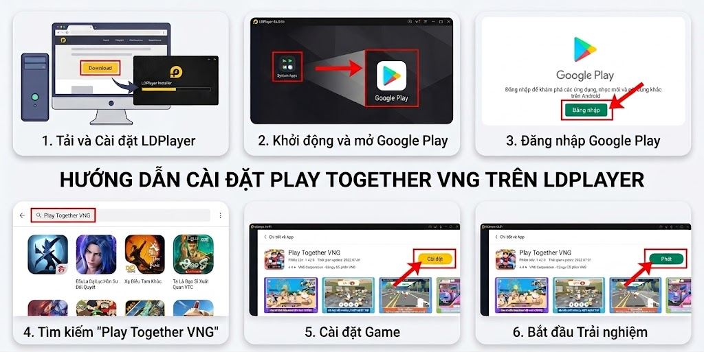 Hướng dẫn cài đặt Play Together VNG trên PC với LDPlayer
